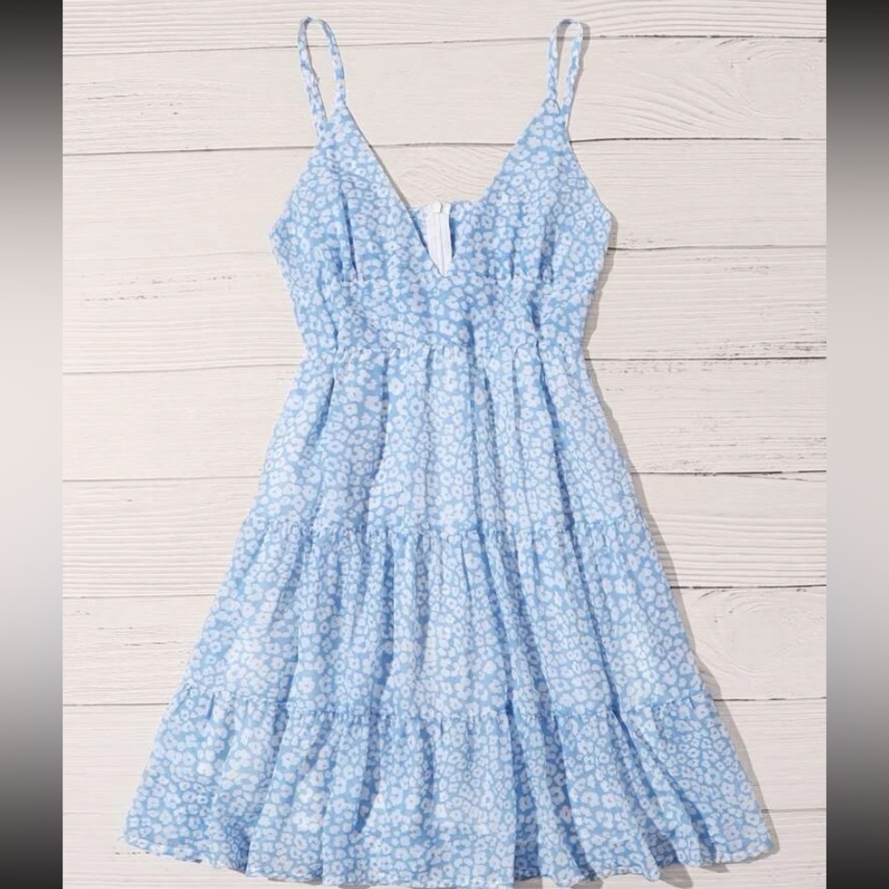 Ditsy Floral Flounce Hem Cami Sundress